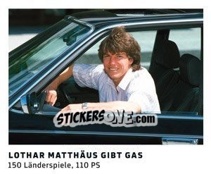 Sticker Lothar Matthäus gibt Gas