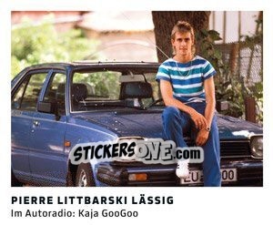 Sticker Pierre Littbarski lässig - 11 Freunde - Fussball Klassiker - Juststickit