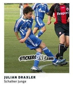 Cromo Julian Draxler - 11 Freunde - Fussball Klassiker - Juststickit