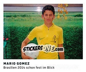 Cromo Mario Gomez - 11 Freunde - Fussball Klassiker - Juststickit