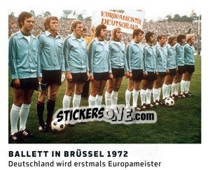 Sticker Ballet In Brüssel 1972 - 11 Freunde - Fussball Klassiker n. 217 - Juststickit