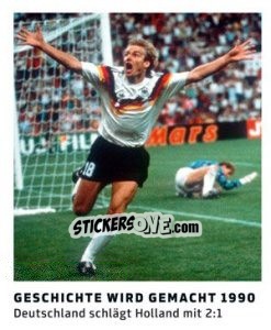 Cromo Geschichte Wird Gemacht 1990 (Klinsmann) - 11 Freunde - Fussball Klassiker n. 219 - Juststickit
