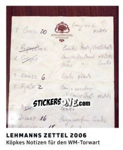Sticker Lehmanns Zettel 2006 - 11 Freunde - Fussball Klassiker n. 225 - Juststickit