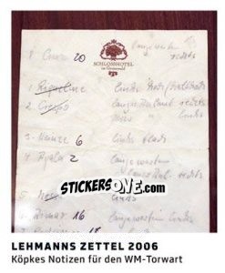 Sticker Lehmanns Zettel 2006 - 11 Freunde - Fussball Klassiker - Juststickit