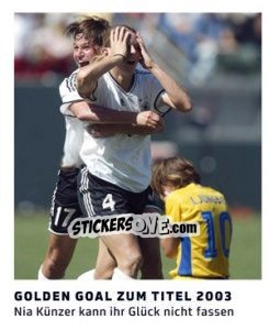 Sticker Golden Goal zum Titel 2003 - 11 Freunde - Fussball Klassiker - Juststickit