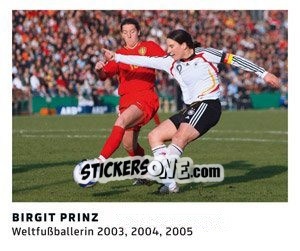 Sticker Birgit Prinz - 11 Freunde - Fussball Klassiker - Juststickit