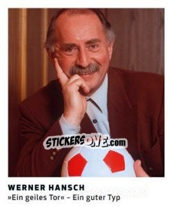 Sticker Werner Hansch - 11 Freunde - Fussball Klassiker - Juststickit