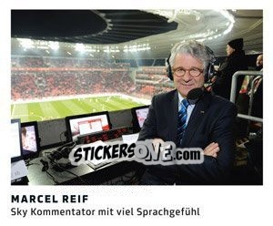 Sticker Marcel Reif - 11 Freunde - Fussball Klassiker - Juststickit