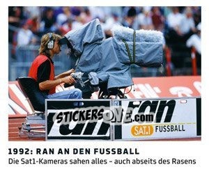 Sticker 1992: Ran an den Fussball - 11 Freunde - Fussball Klassiker n. 252 - Juststickit