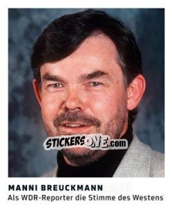Cromo Manni Breuckmann - 11 Freunde - Fussball Klassiker - Juststickit