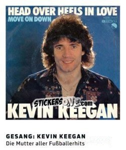 Sticker Gesang: Kevin Keegan - 11 Freunde - Fussball Klassiker n. 259 - Juststickit
