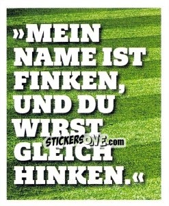 Cromo Herbert Finken - 11 Freunde - Fussball Klassiker - Juststickit