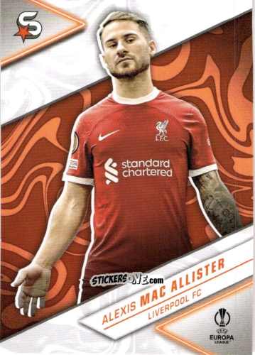 Figurina Alexis Mac Allister - UEFA Club Competitions Superstars 2023-2024
 n. 81 - Topps