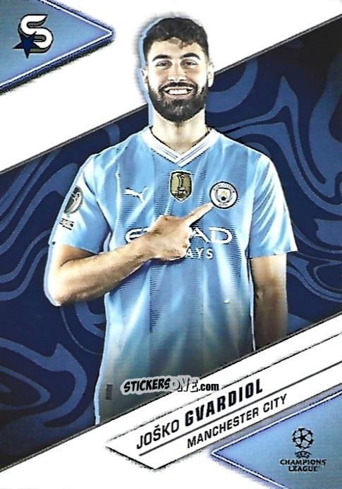 Figurina Joško Gvardiol - UEFA Club Competitions Superstars 2023-2024
 n. 90 - Topps