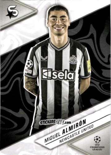 Sticker Miguel Almirón - UEFA Club Competitions Superstars 2023-2024
 n. 105 - Topps