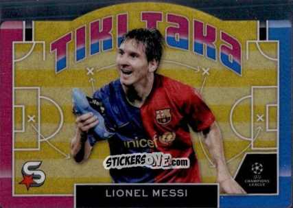 Sticker Lionel Messi - UEFA Club Competitions Superstars 2023-2024
 n. TT-1 - Topps