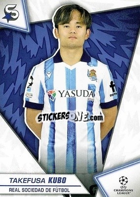 Sticker Takefusa Kubo - UEFA Club Competitions Superstars 2023-2024
 n. 142 - Topps