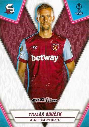 Figurina Tomáš Souček - UEFA Club Competitions Superstars 2023-2024
 n. 157 - Topps
