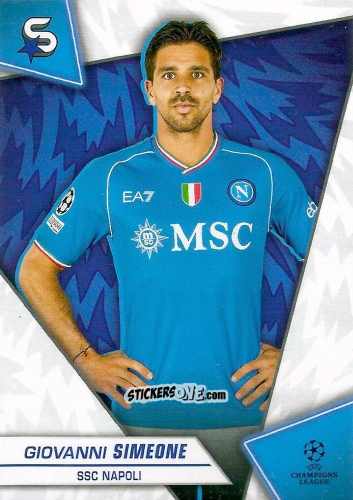 Cromo Giovanni Simeone - UEFA Club Competitions Superstars 2023-2024
 n. 164 - Topps