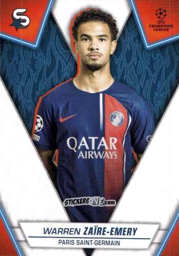Cromo Warren Zaïre-Emery - UEFA Club Competitions Superstars 2023-2024
 n. 183 - Topps