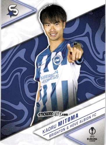 Figurina Kaoru Mitoma - UEFA Club Competitions Superstars 2023-2024
 n. 33 - Topps