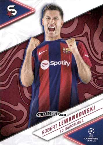 Sticker Robert Lewandowski - UEFA Club Competitions Superstars 2023-2024
 n. 46 - Topps