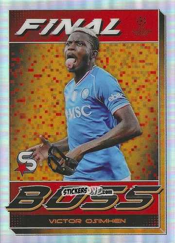Sticker Victor Osimhen - UEFA Club Competitions Superstars 2023-2024
 n. FB-10 - Topps