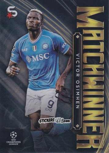 Sticker Victor Osimhen - UEFA Club Competitions Superstars 2023-2024
 n. MW-6 - Topps