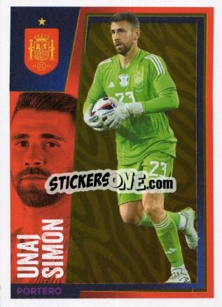 Sticker Unai Simon - Carrefour ¡Vamos Selección!
 n. 6 - Panini