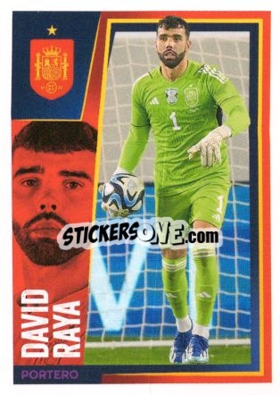 Sticker David Raya - Carrefour ¡Vamos Selección!
 n. 8 - Panini