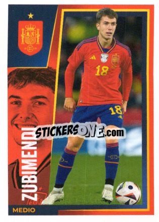 Sticker Martín Zubimendi - Carrefour ¡Vamos Selección!
 n. 20 - Panini