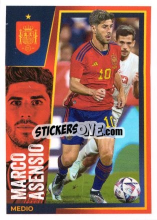 Sticker Marco Asensio - Carrefour ¡Vamos Selección!
 n. 27 - Panini