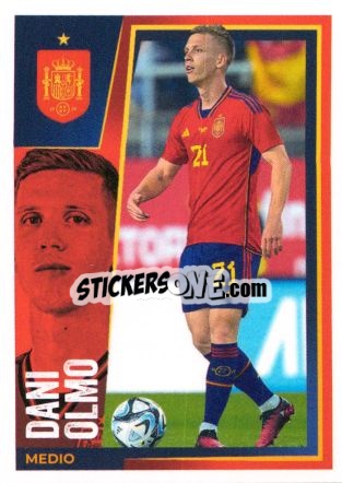 Sticker Dani Olmo - Carrefour ¡Vamos Selección!
 n. 28 - Panini
