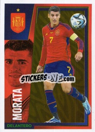 Sticker Alvaro Morata - Carrefour ¡Vamos Selección!
 n. 35 - Panini