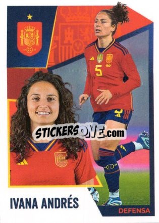 Cromo Ivana Andrés - Carrefour ¡Vamos Selección!
 n. 46 - Panini