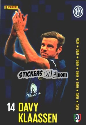 Sticker DAVY KLAASEN - I M 2STARS
 n. 21 - Panini
