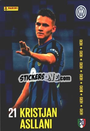 Sticker KRISTJAN ASLLANI - I M 2STARS
 n. 25 - Panini