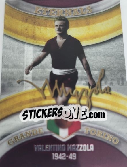 Sticker VALENTINO MAZZOLA - GRANDE TORINO & GRANATA HEROES
 n. 10 - Mundicromo