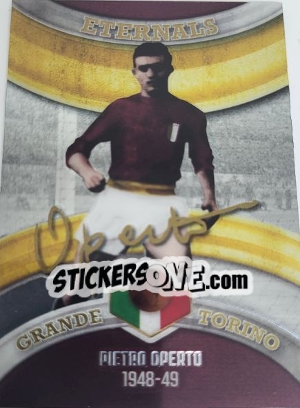 Sticker PIETRO OPERTO - GRANDE TORINO & GRANATA HEROES
 n. 17 - Mundicromo