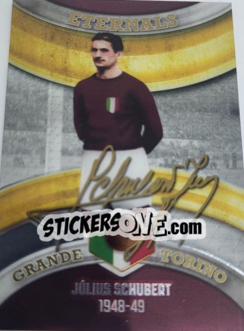 Sticker JULIUS SCHUBERT - GRANDE TORINO & GRANATA HEROES
 n. 18 - Mundicromo