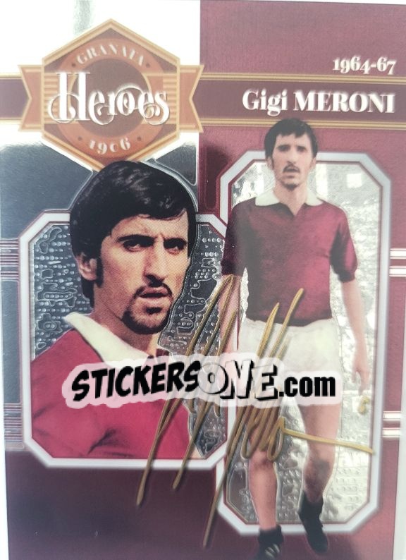 Sticker GIGI MERONI - GRANDE TORINO & GRANATA HEROES
 n. 21 - Mundicromo