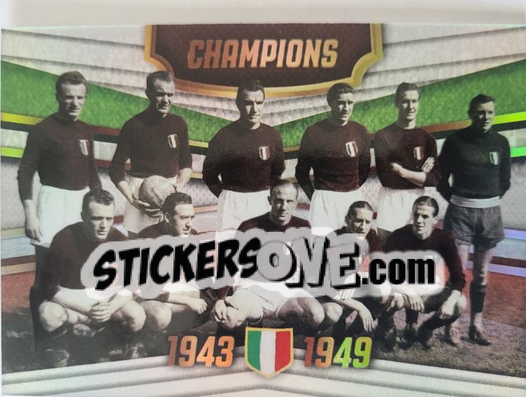 Sticker TEAM 1943-1949 - GRANDE TORINO & GRANATA HEROES
 n. 32 - Mundicromo
