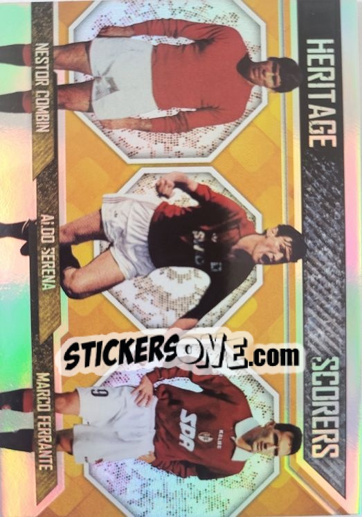 Sticker NESTOR COMBIN / ALDO SERENA / MARCO FERRANTE - GRANDE TORINO & GRANATA HEROES
 n. 44 - Mundicromo