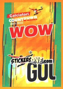 Sticker WOW GOL - CALCIATORI COUNTDOWN 2021
 n. 7 - Panini