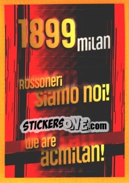 Sticker MILAN 1899 - ROSSONERI SIAMO NOI! - WE ARE ACMILAN!