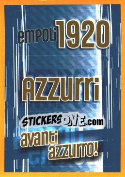 Sticker EMPOLI 1920 - AZZURRI - AVANTI AZZURRO!