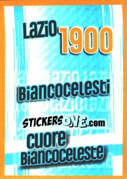Sticker LAZIO 1900 - BIANCOCELESTI - CUORE BIANCOCELESTE