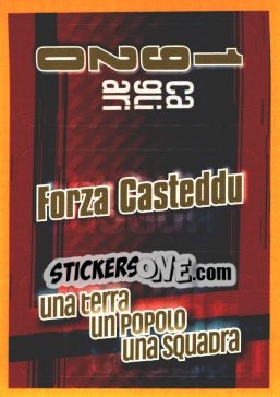Sticker CAGLIARI 1920 - FORZA CASTEDDU - UNA TERRA, UN POPOLO, UNA SQUADRA