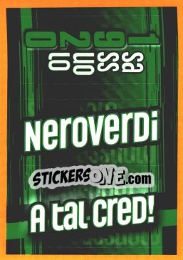 Sticker SASSUOLO 1920 - NEROVERDI - A TAL CRED!