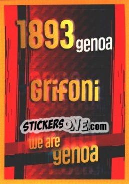 Sticker GENOA 1983 - GRIFONI - WE ARE GENOA